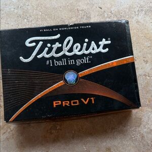 Titleist Pro V1 Box - Black & Orange Accents